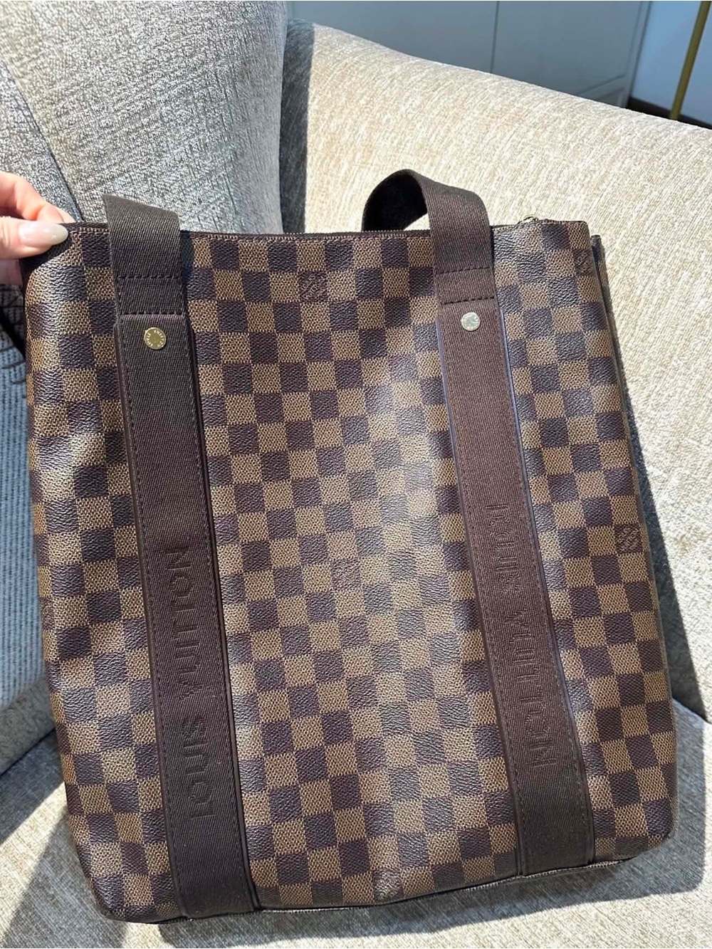 Louis Vuitton Brown Damier Canvas Messenger Tote